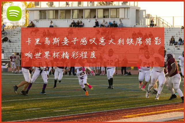 卡里乌斯妻子感叹意大利缺席将影响世界杯精彩程度